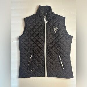 Cowgirl Hardware Rose Quilted Embroidered Lightweight Vest Size Medium